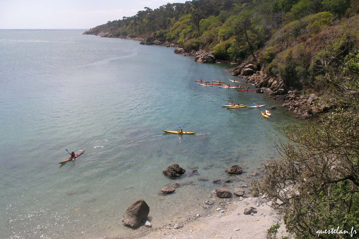 Ecole de kayak sur le Bélon