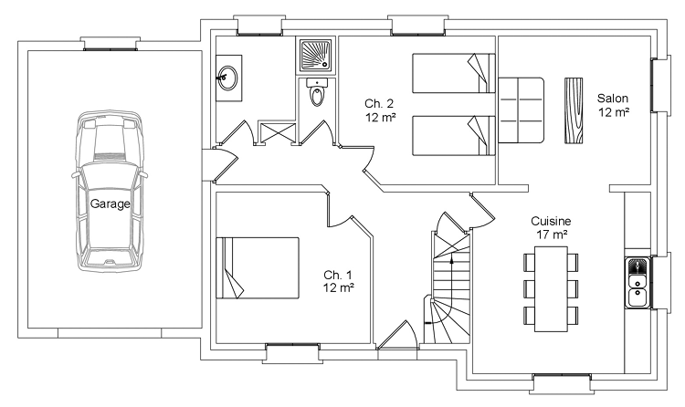 Plan du gîte